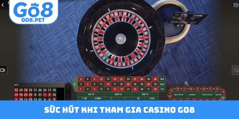 Sức hút hấp dẫn khi tham gia Casino Go8